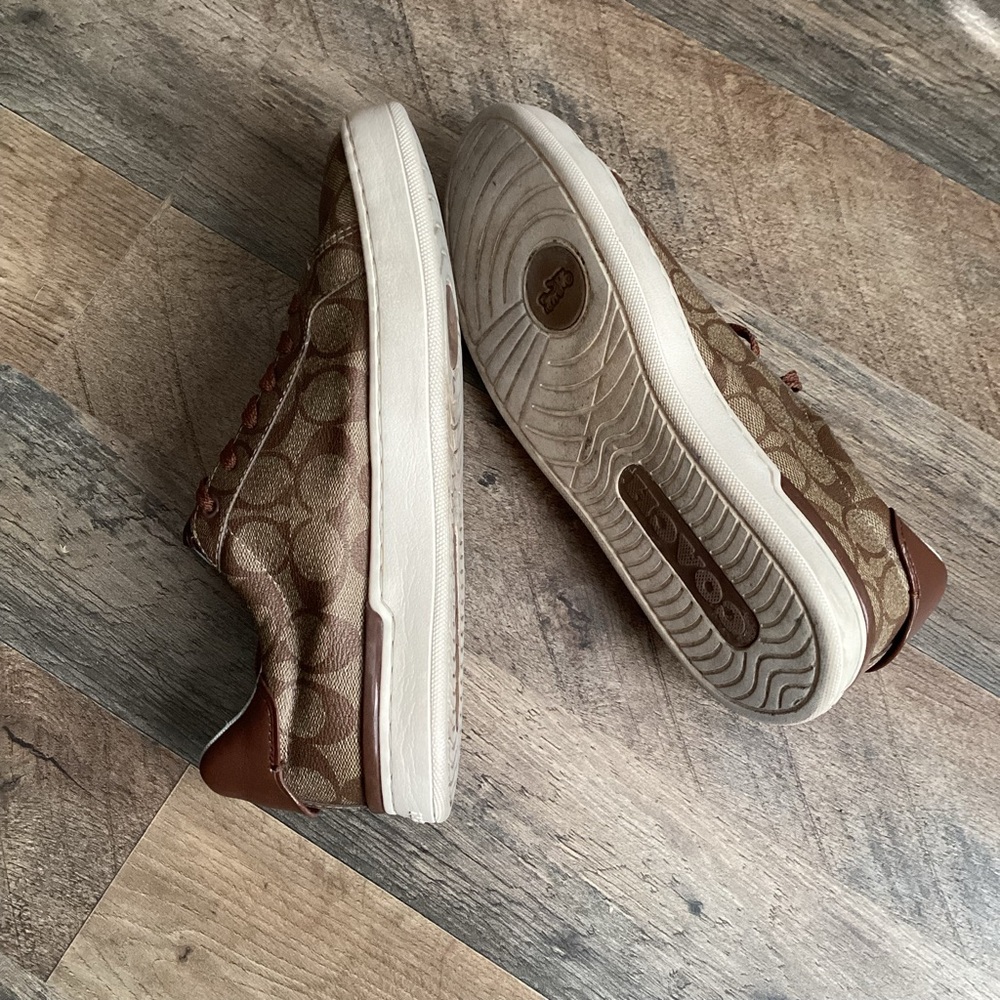 Coach Brown Patterned Casual Sneakers - Picture 5 of 5